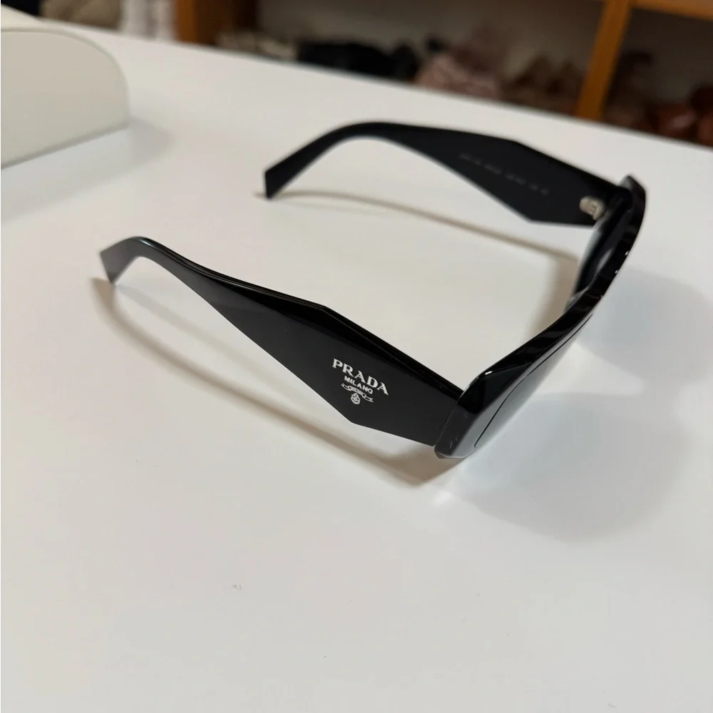 Prada Black Geometric Sunglasses - Picture 3 of 4